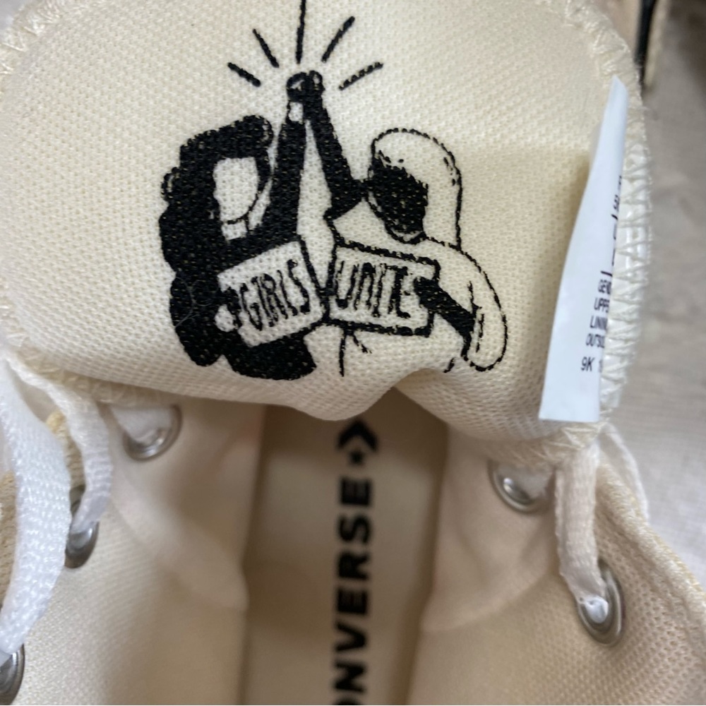 “Girls Unite” Hightop Converse (8) - Picture 6 of 10